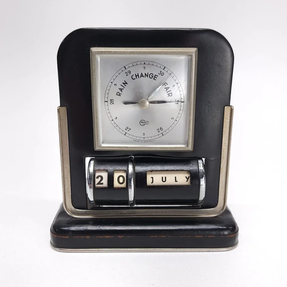 Barigo Rain Change Fair‎ Atmospheric Pressure Barometer Manual Calendar Desk MCM